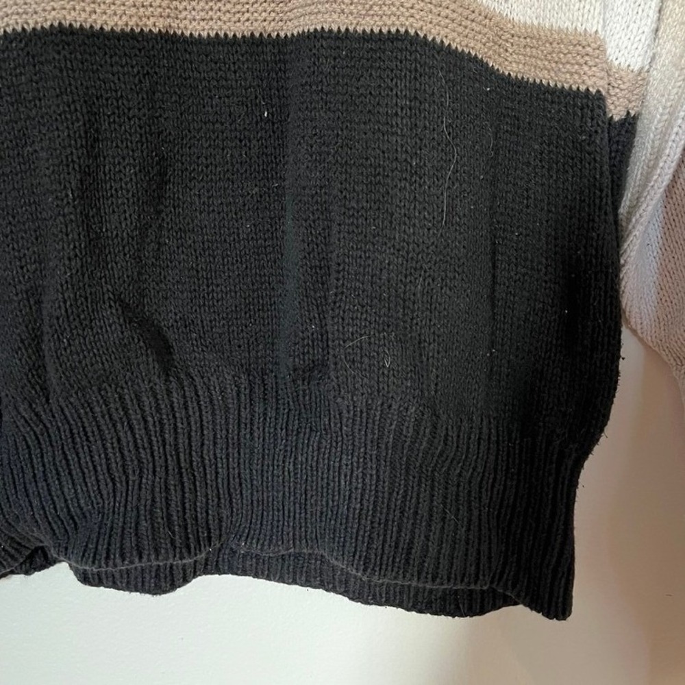 Vintage Garland Turtleneck Sweater Multicolor Size M Oversized Colorblock Knit - Picture 4 of 4
